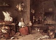 TENIERS, David the Younger Kitchen Scene sg oil on canvas
